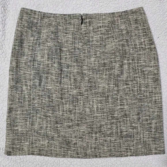 ✨️4/$20. Anne Taylor LOFT Nwot Petite A Line Skirt Lined Tweed Beige Black Women - Picture 3 of 13